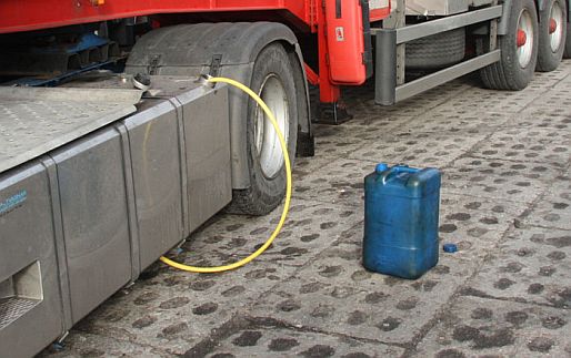 Słubice24.pl Kradł paliwo z ciężarówki