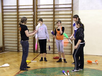 Młodzi słubiczanie uczyli się żonglerki