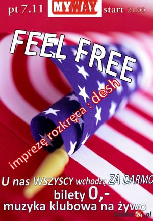 Feel Free - nowy cykl imprez w klubie My Way w Słubicach