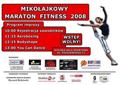 Słubice: Mikołajkowy Maraton Fitness 2008