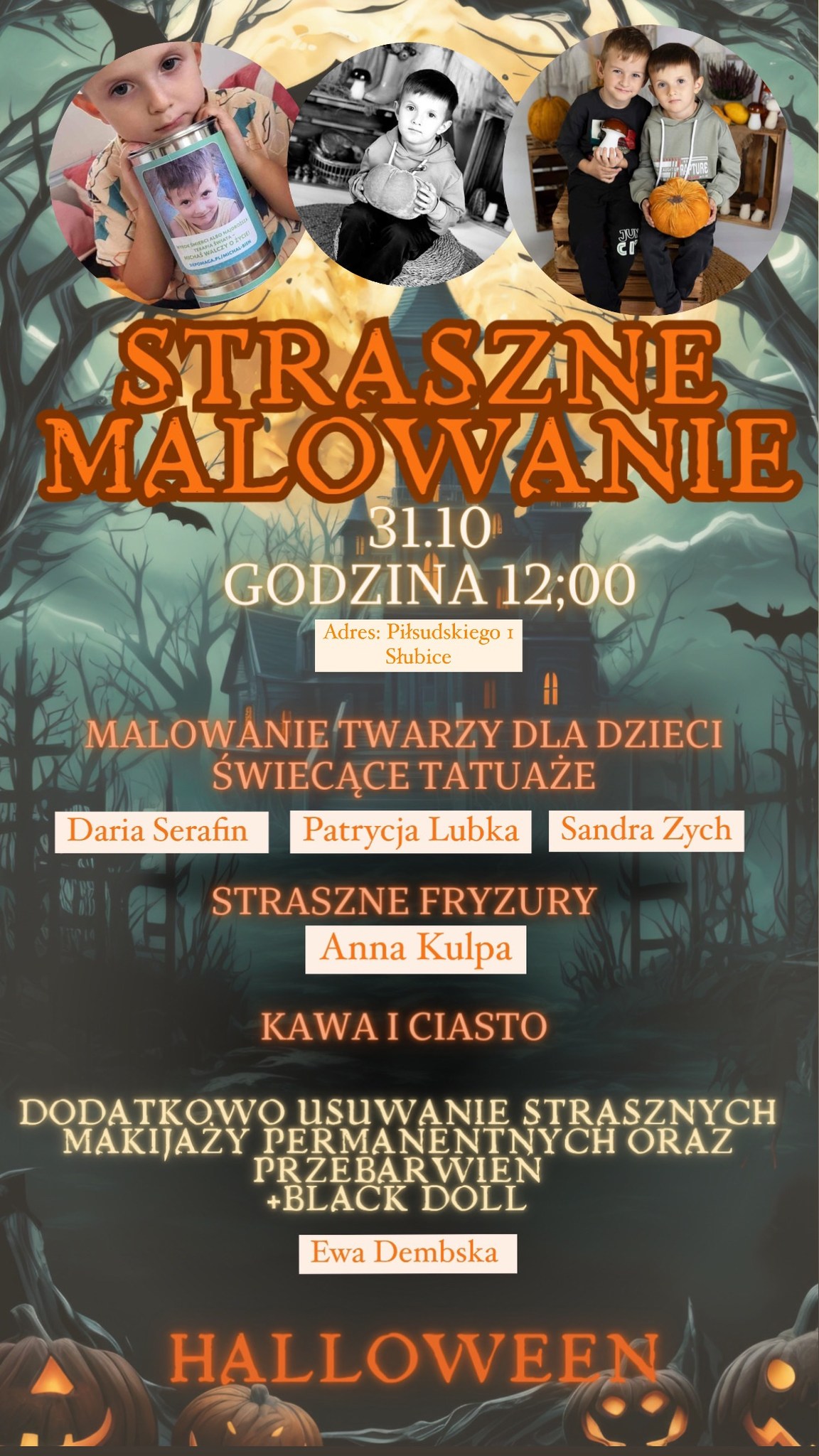 „Straszne malowanie” z okazji Halloween