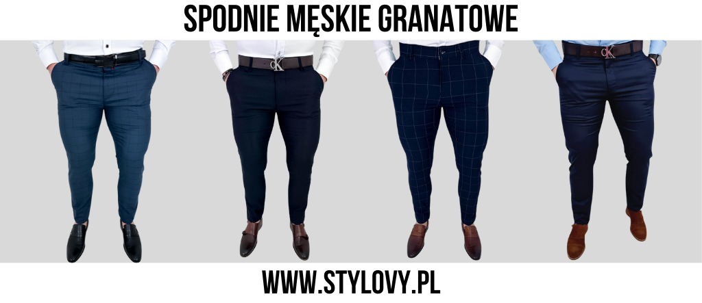 SPODNIE MeSKIE GRANATOWE