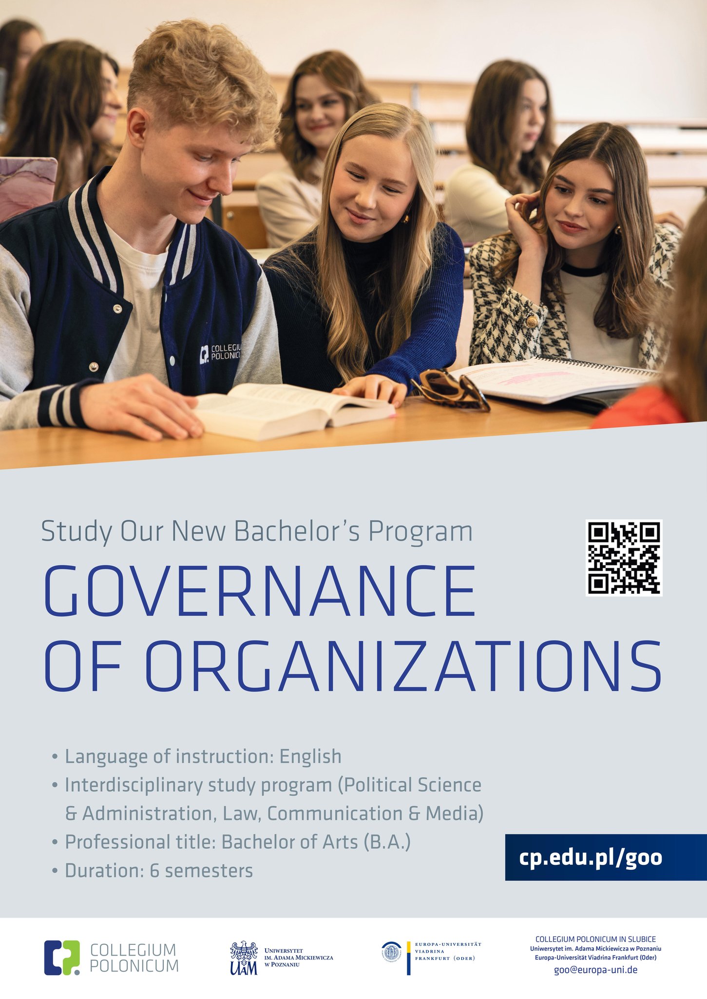 Nowy kierunek studiów w Collegium Polonicum: Governance of Organizations!