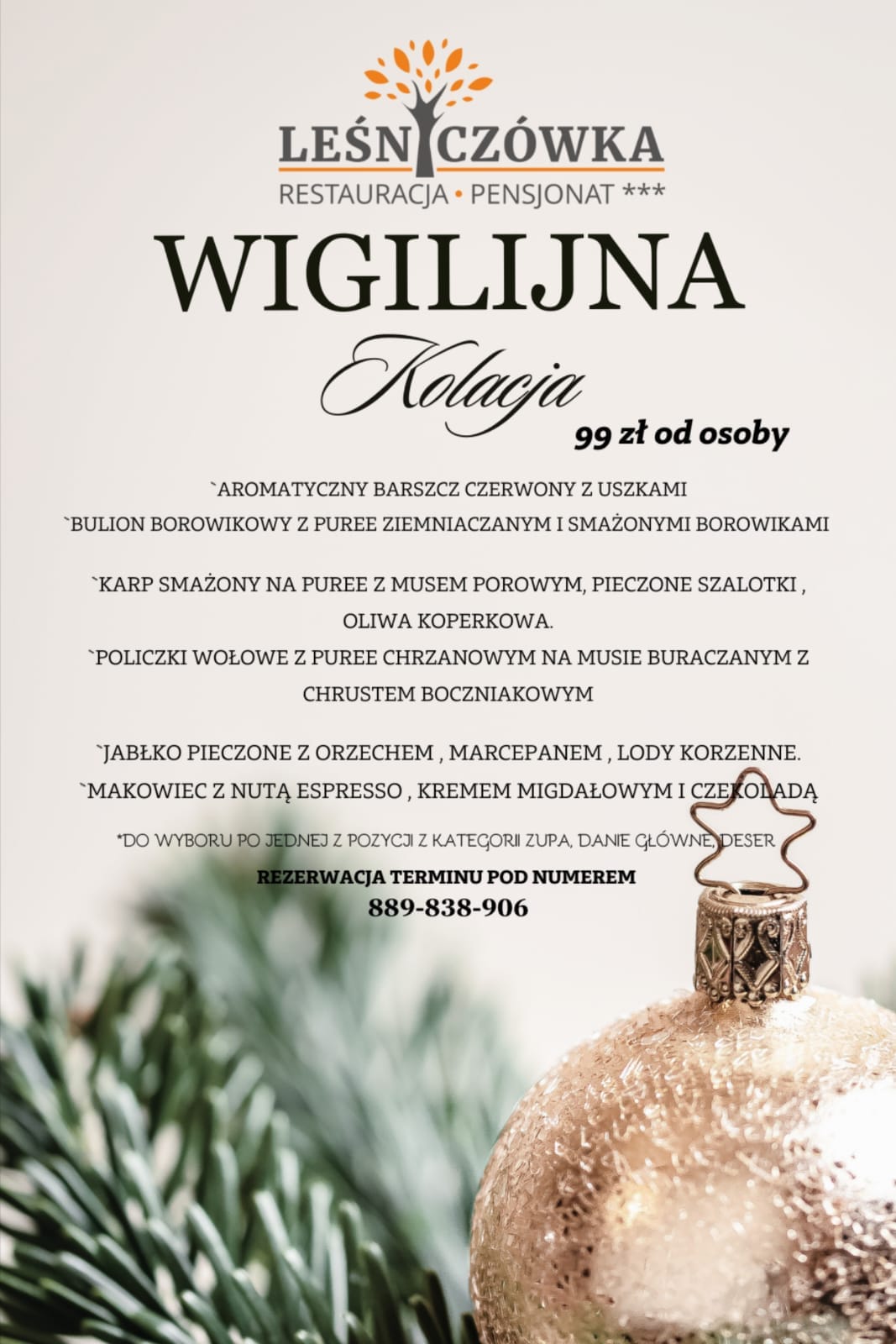 lesniczowka menu