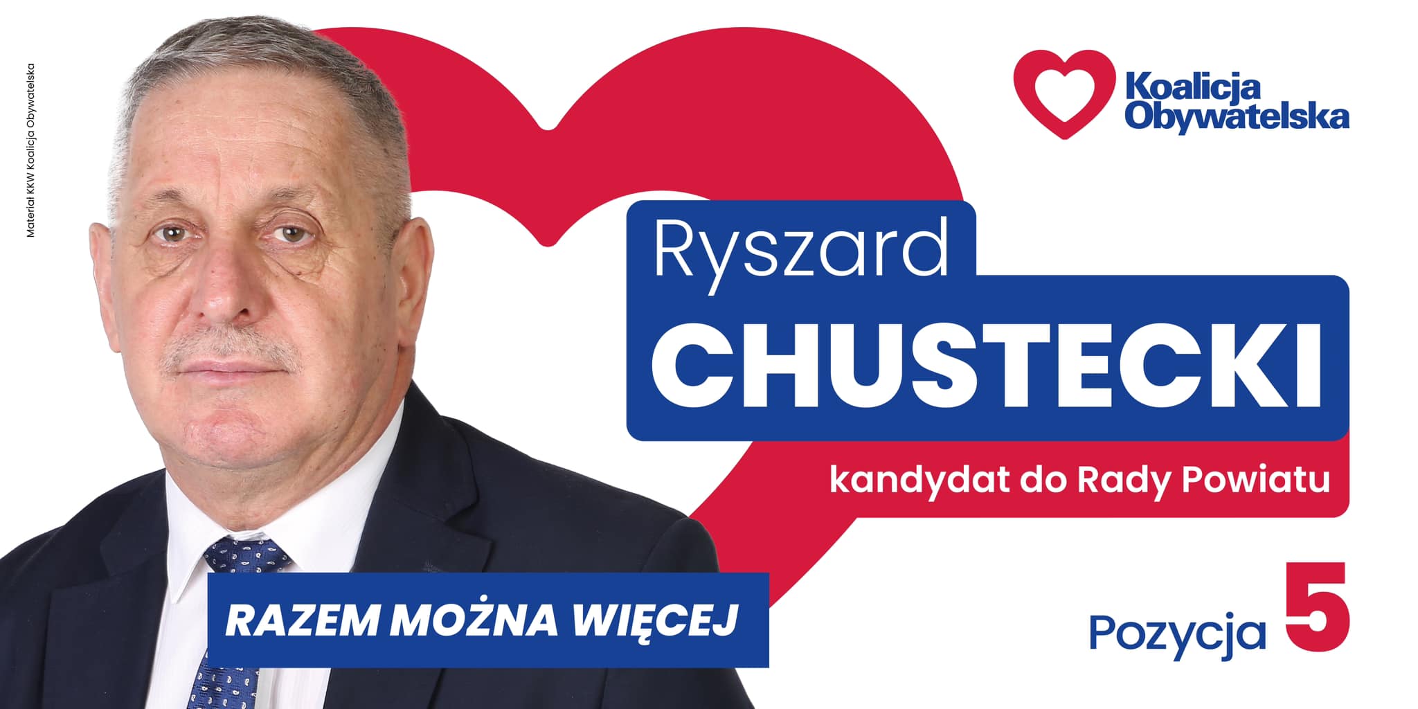Ryszard Chustecki kandydatem do Rady Powiatu Słubickiego