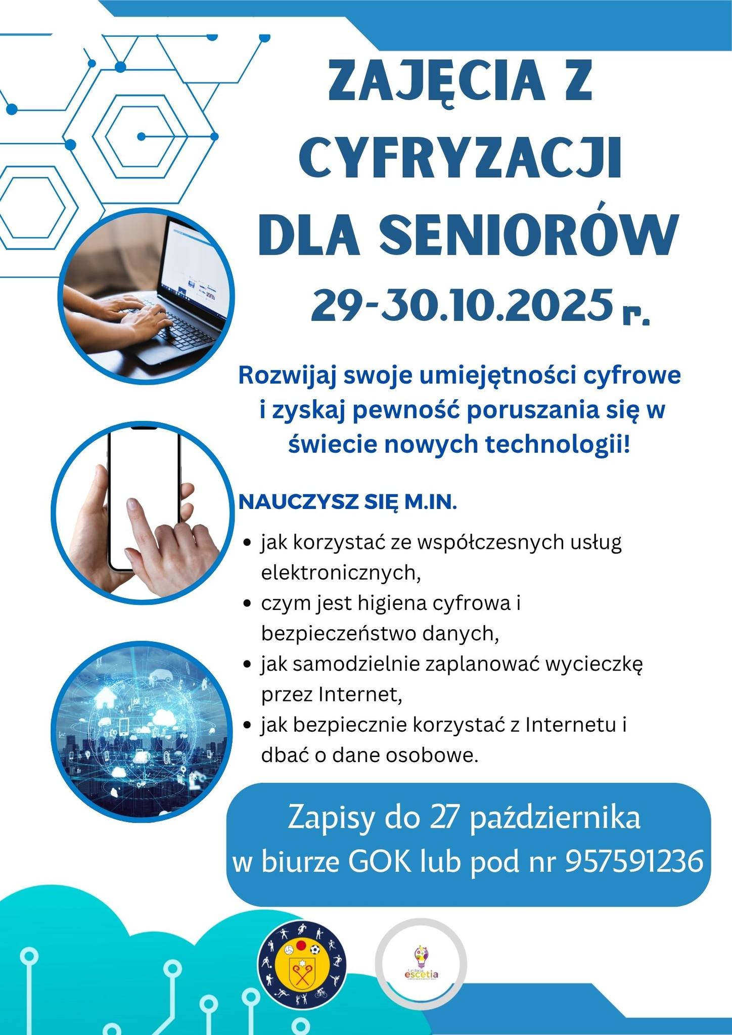 Zajęcia z cyfryzacji dla seniorów w Górzycy. Zapisy trwają do 27 października