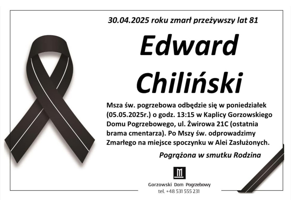 edwarc chilinski nekrolog