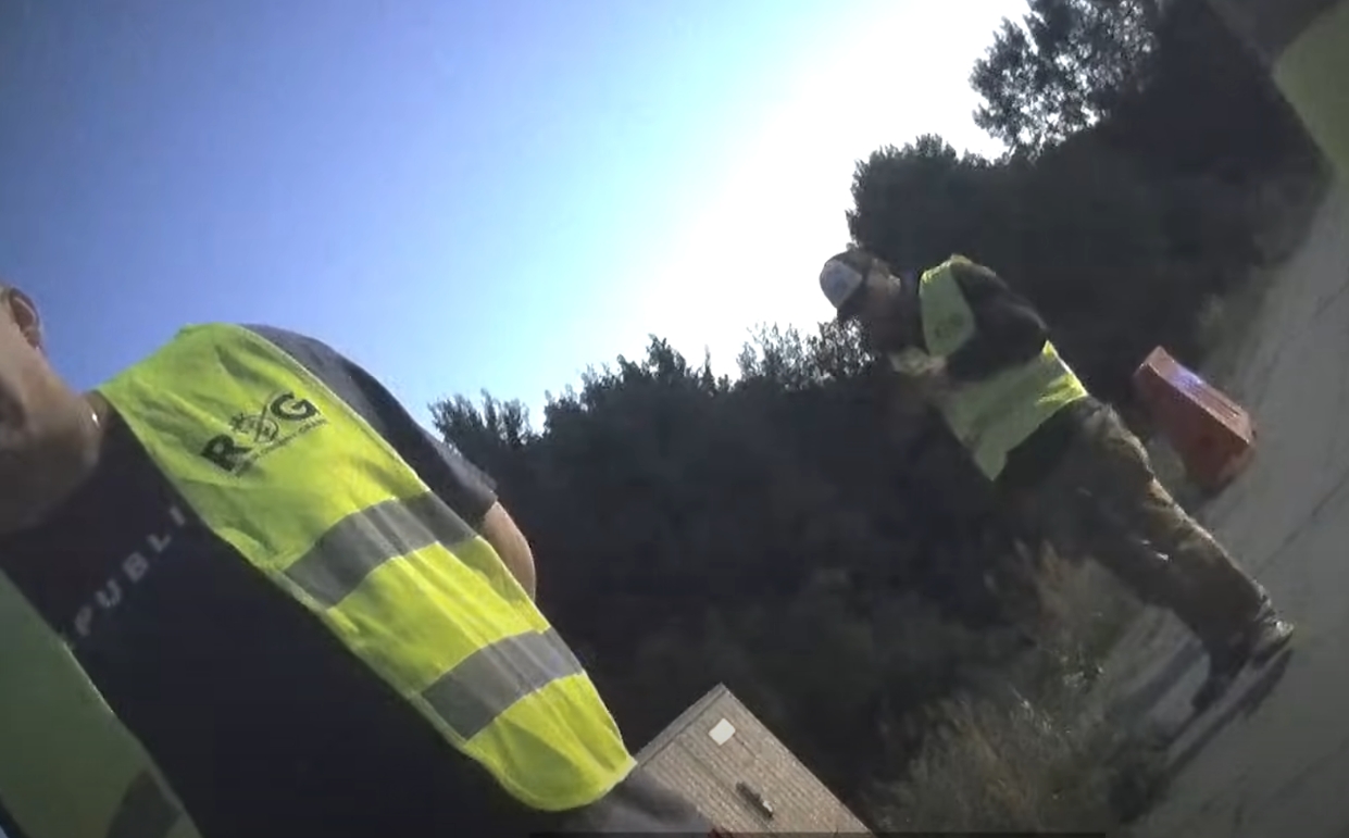 Kadr z nagrania ukrytą kamerą dziennikarza Goniec.pl