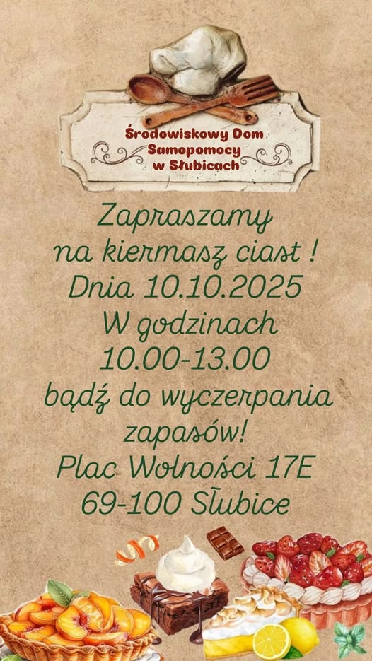 Kiermasz ciast w Środowiskowym Domu Samopomocy w Słubicach