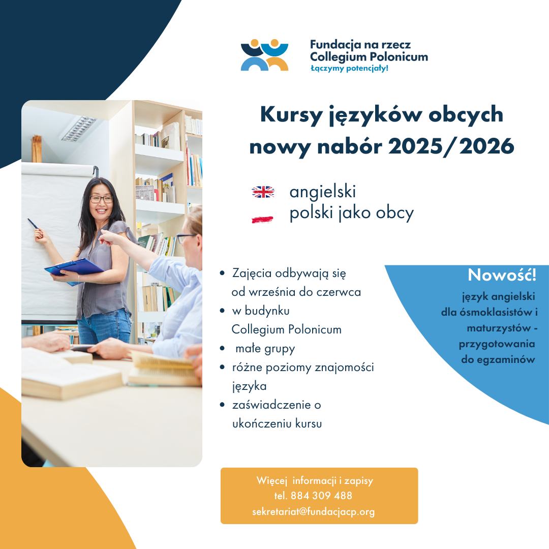 Fundacja na rzecz Collegium Polonicum zaprasza na kursy językowe