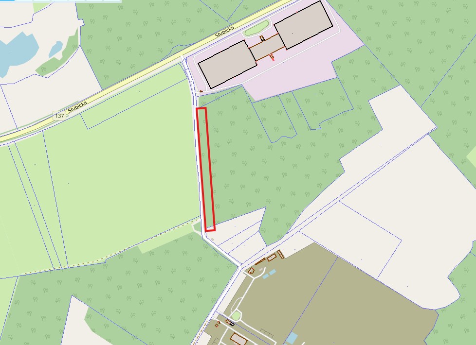 mapka wycinka kunowice