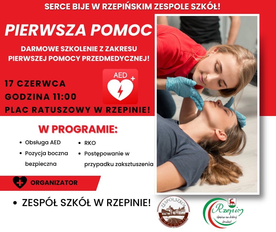 Szkolenie z pierwszej pomocy na Placu Ratuszowym w Rzepinie