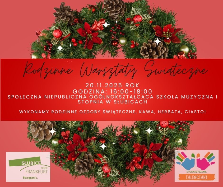 Stowarzyszenie Talenciaki zaprasza na warsztaty świąteczne