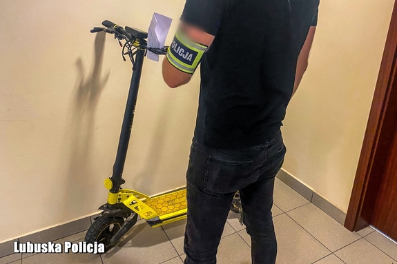Hulajnoga za 3 tys. zł wraca do właściciela. 47-latek z zarzutem kradzieży