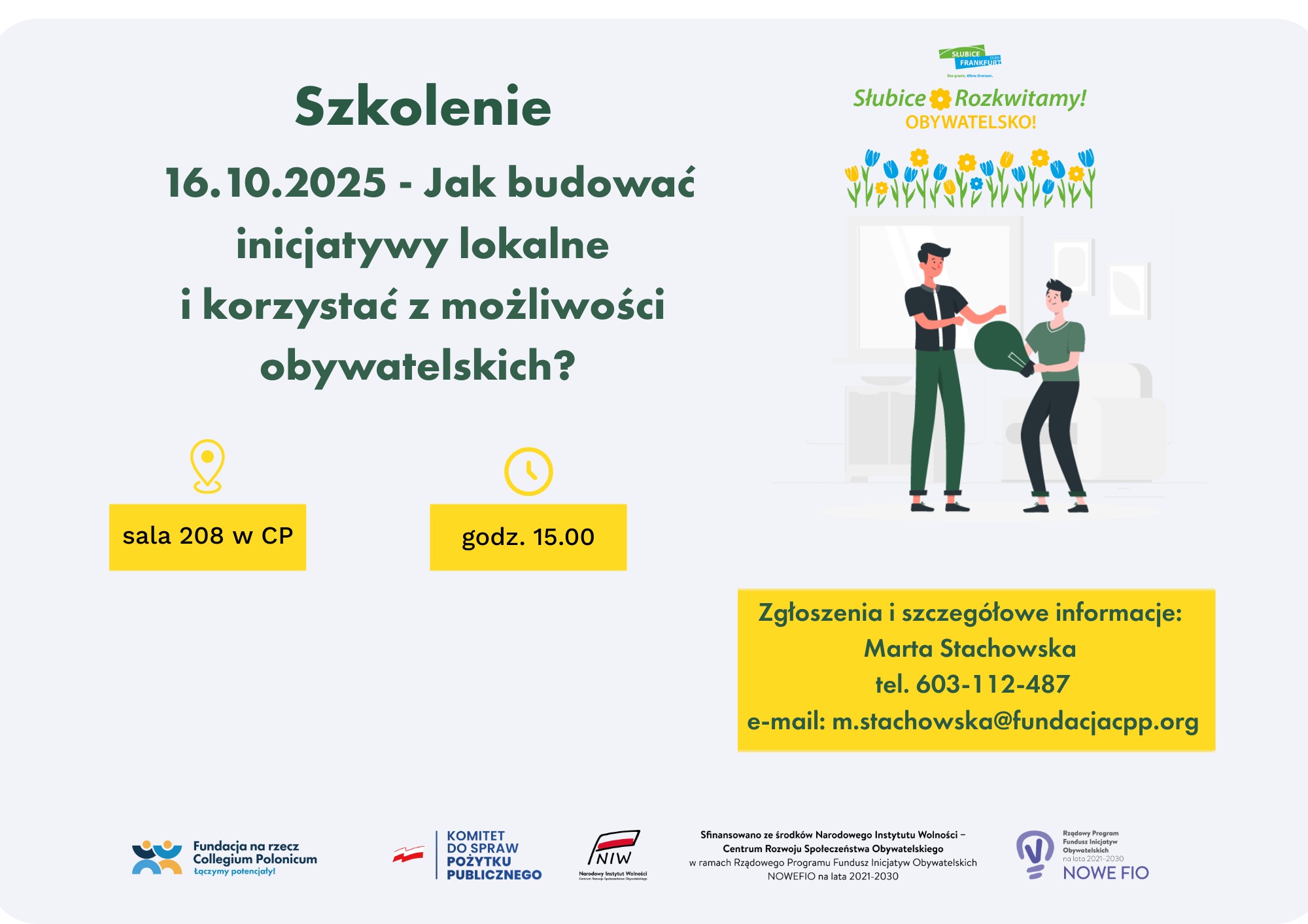 Ostatnie szkolenie w ramach projektu „Konsultuj – Decyduj. Twój głos, Twoje miasto”