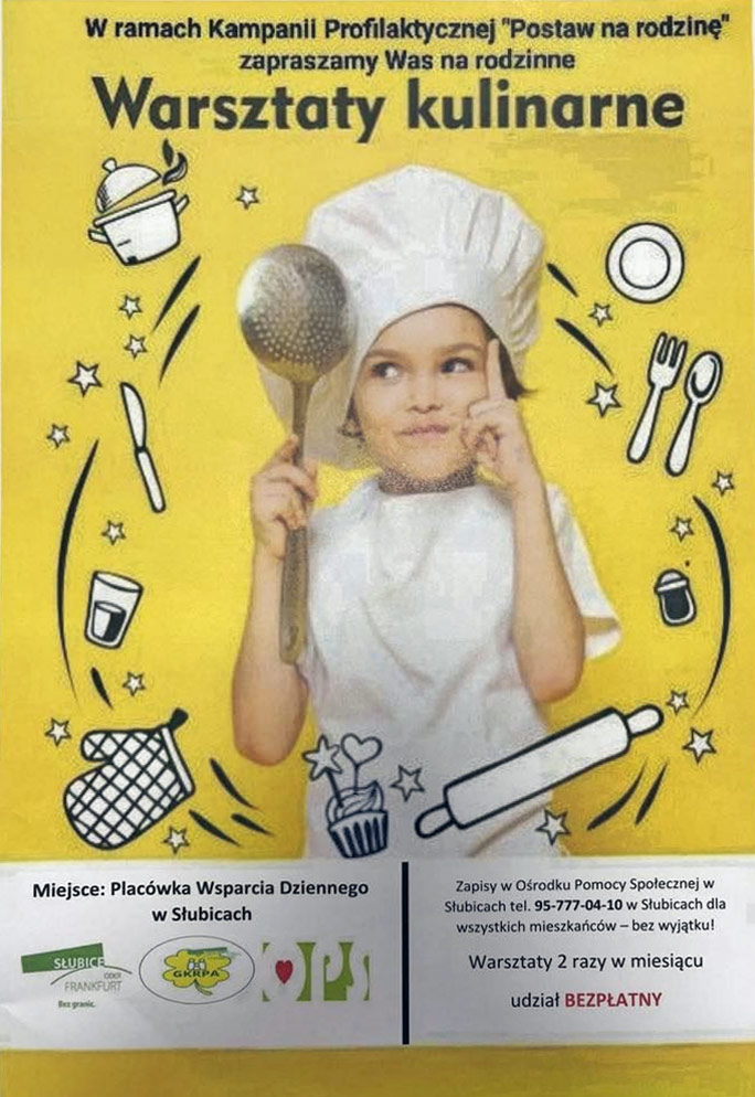 Bezpłatne warsztaty kulinarne w Ośrodku Pomocy Społecznej