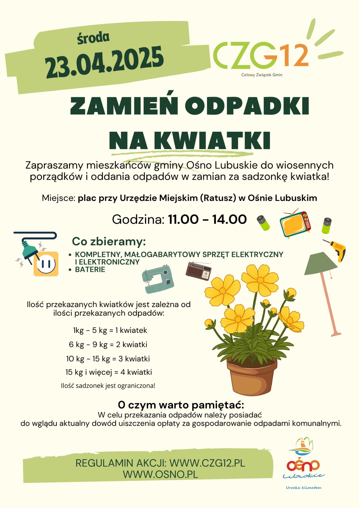 „Zamień odpadki na kwiatki”