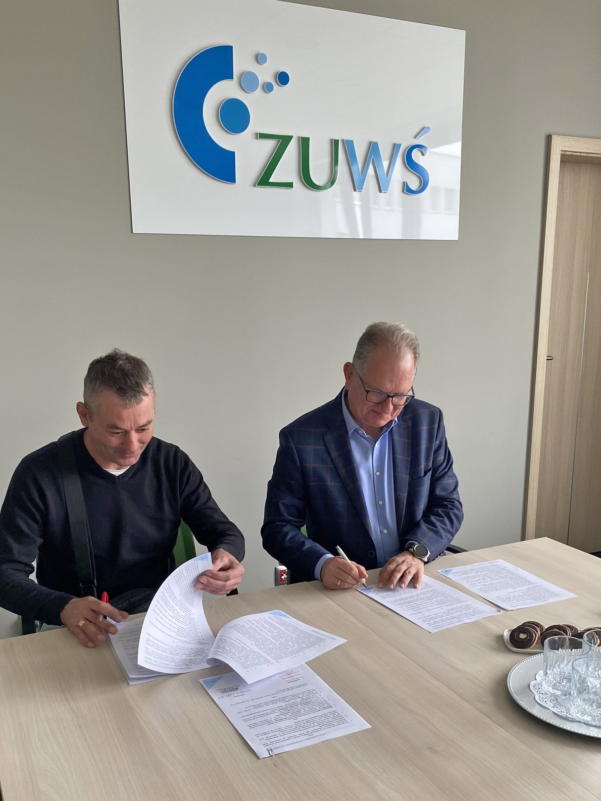 Podpisanie umowy na nowy odwiert na ujęciu wody w Słubicach