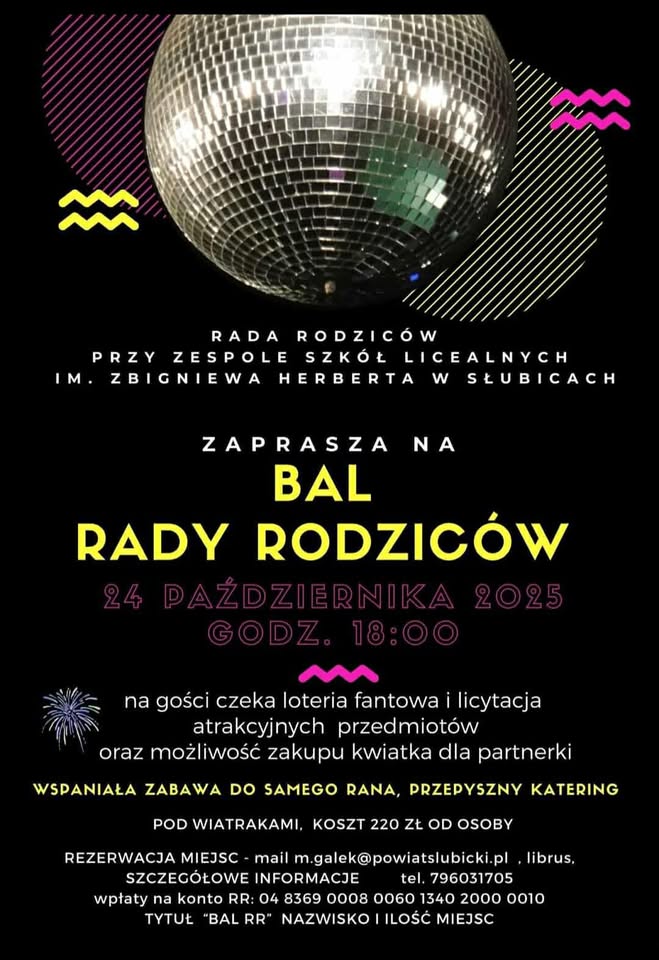 Bal rady rodziców LO Słubice.