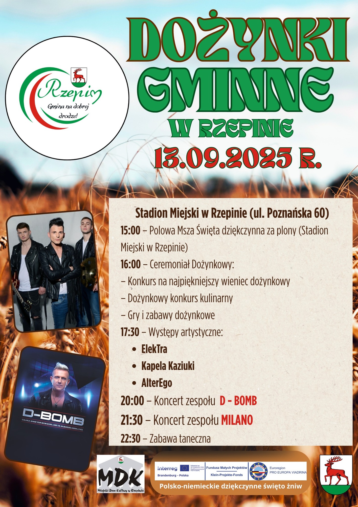 Dożynki gminne 2025 w Rzepinie