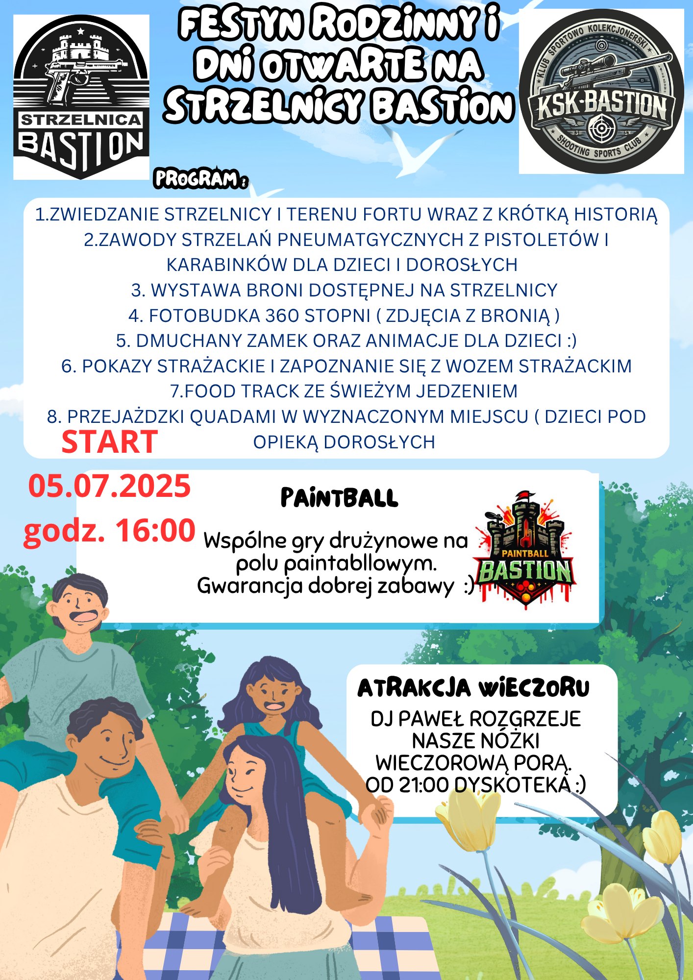 Festyn rodzinny i dni otwarte na strzelnicy Bastion w Żabicach