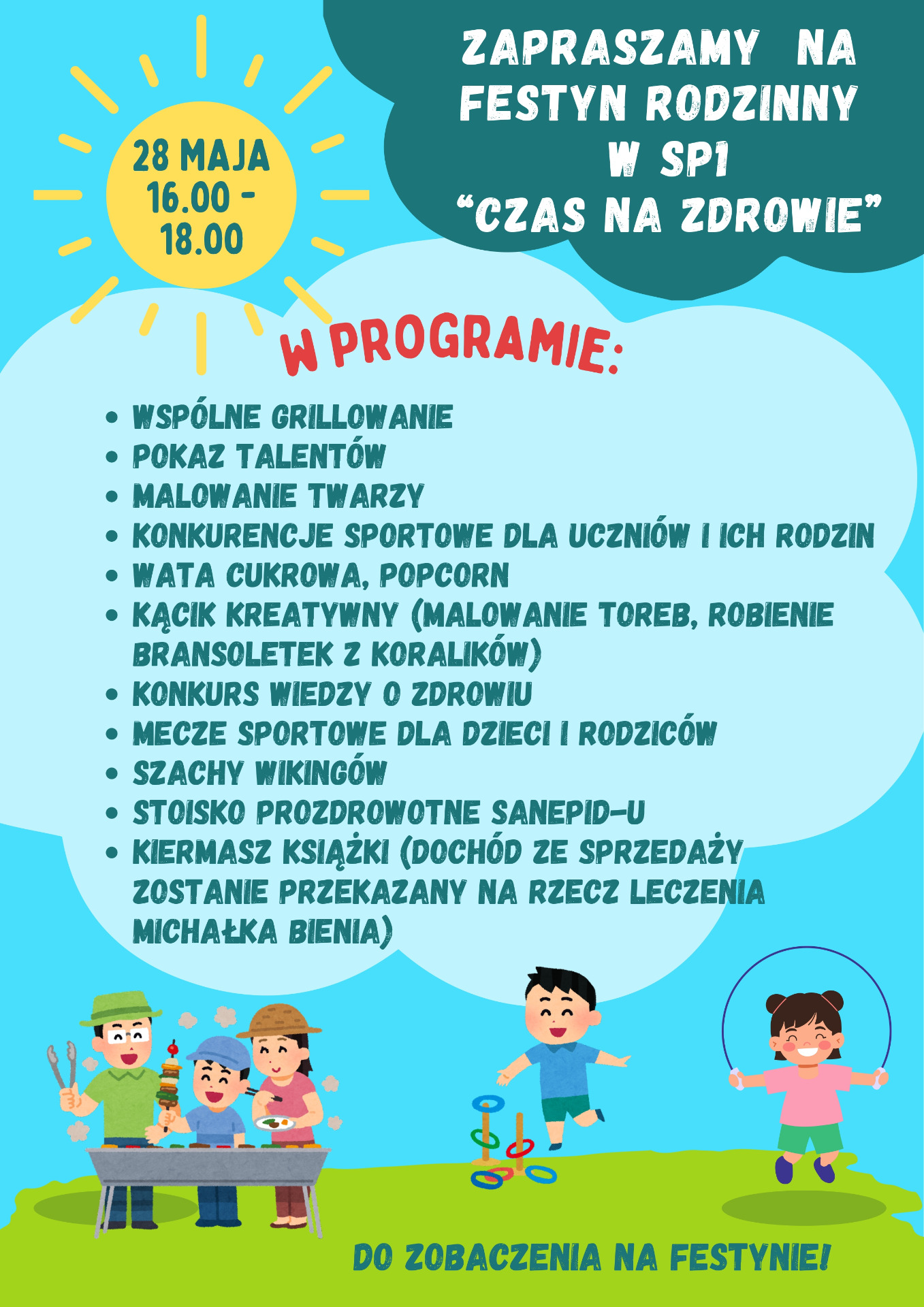 Festyn rodzinny "Czas na zdrowie" w SP 1 Słubice