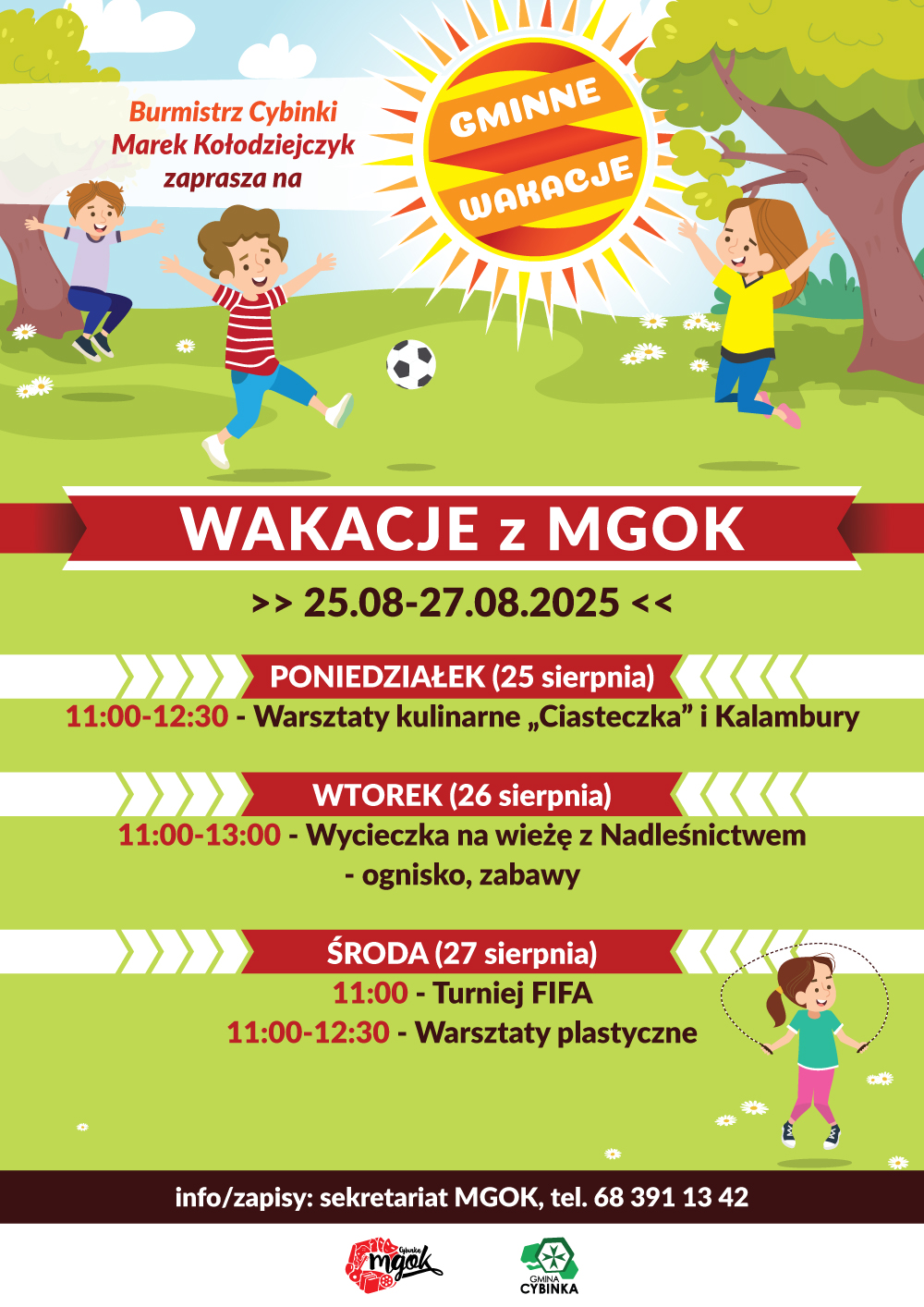 „Wakacje z MGOK” w gminie Cybinka