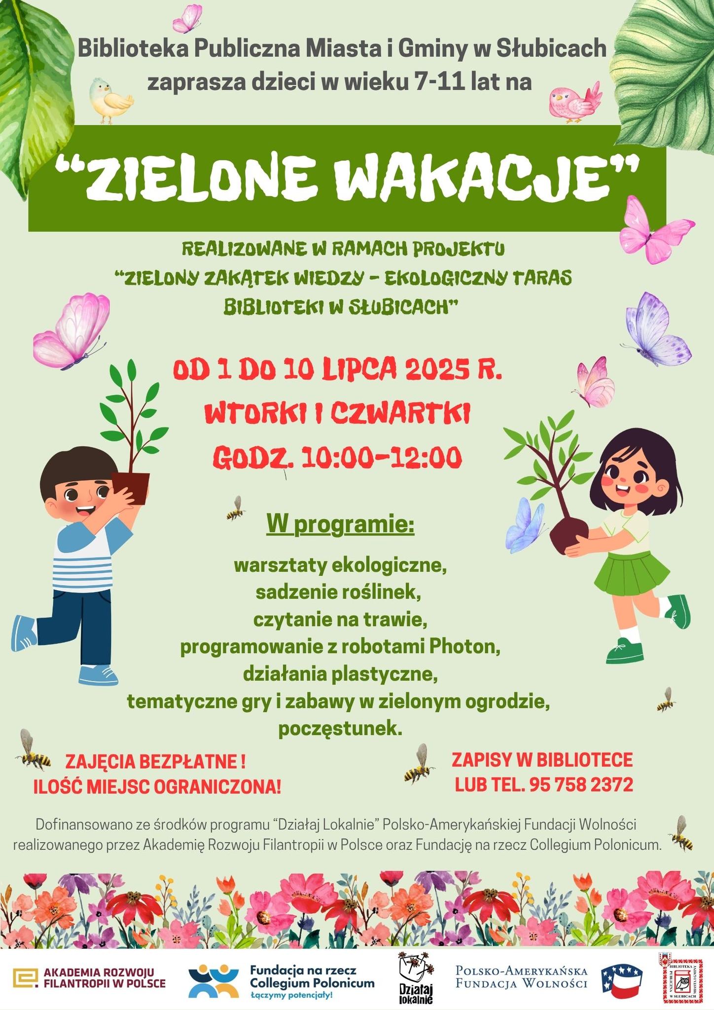 Zielone wakacje ze słubicką biblioteką