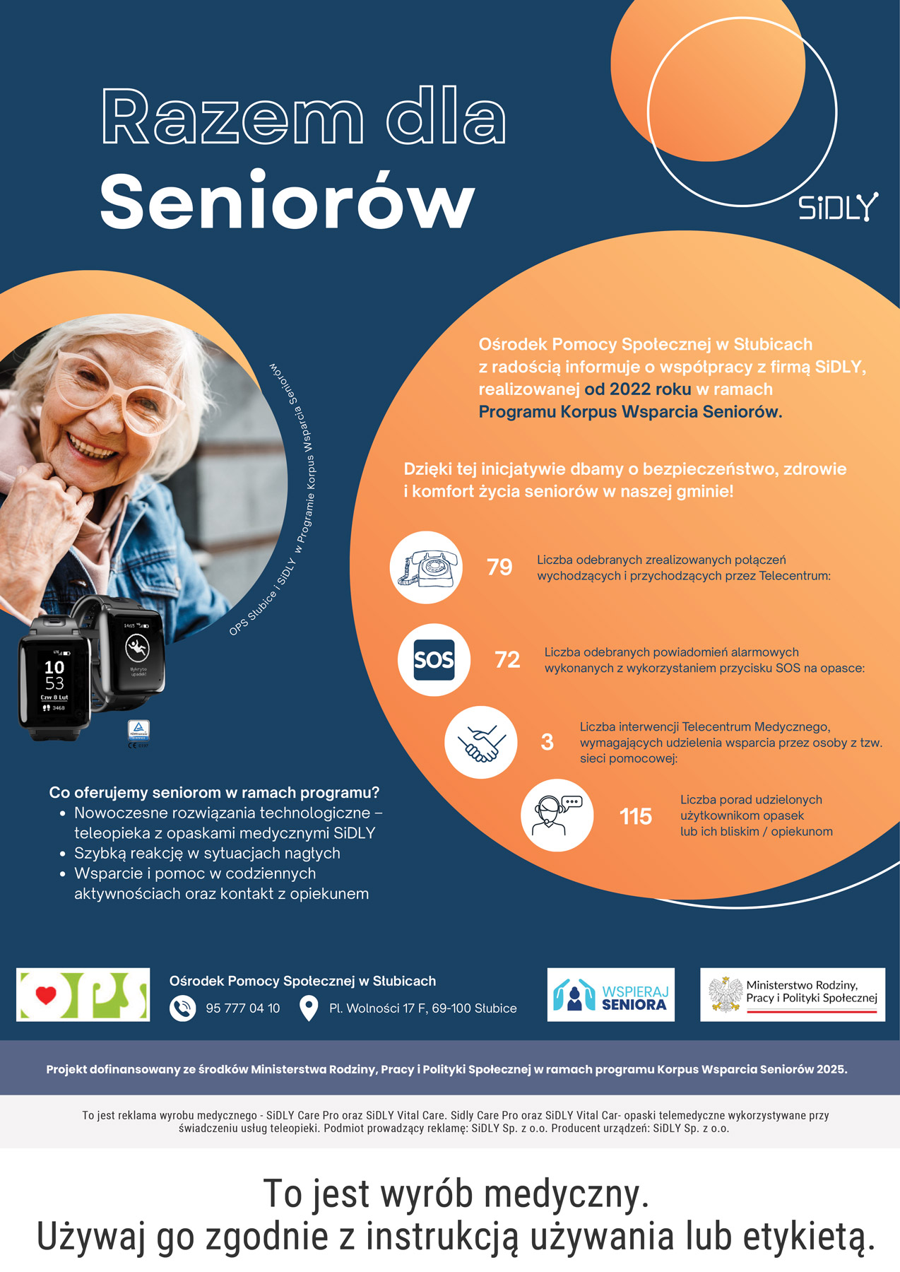 Razem dla seniorów – wspólny program OPS Słubice i firmy SiDLY