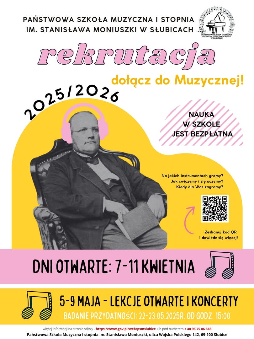 Rekrutacja do Państwowej Szkoły Muzycznej w Słubicach