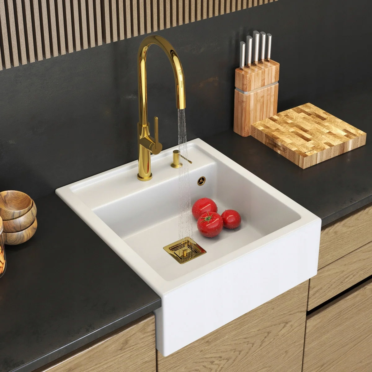 Zlewy granitowe odporne na szok termiczny, skrajne temperatury i uszkodzenia mechaniczne