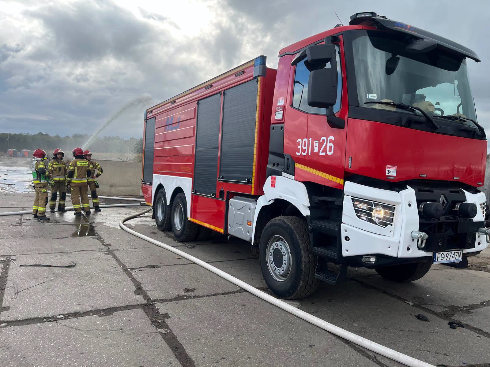Strażacy ćwiczyli na terenie ZUO w Kunowicach