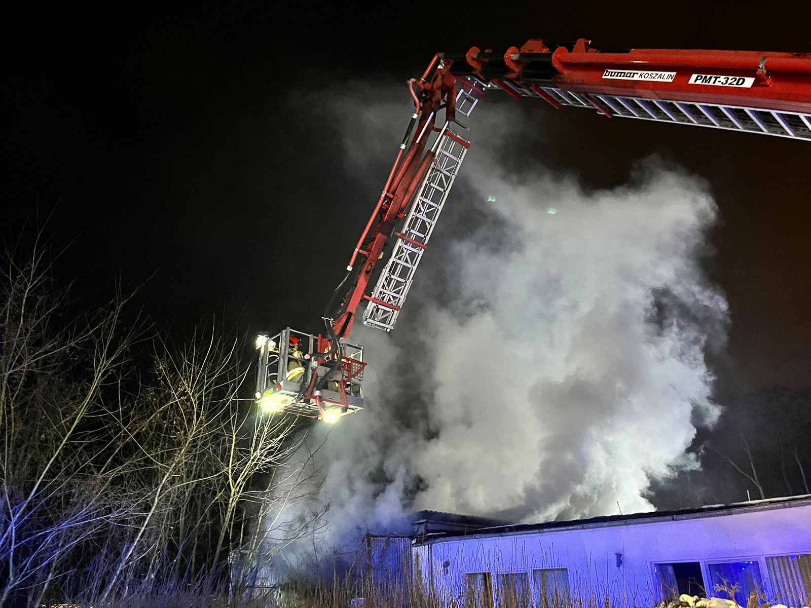 Na ul. Powstańców Wielkopolskich w Słubicach doszło do pożaru