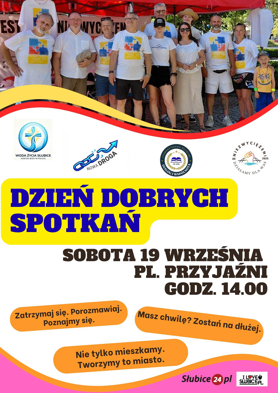 „Dzień Dobrych Spotkań” na Placu Przyjaźni. Otwarty mikrofon i słubickie stowarzyszenia