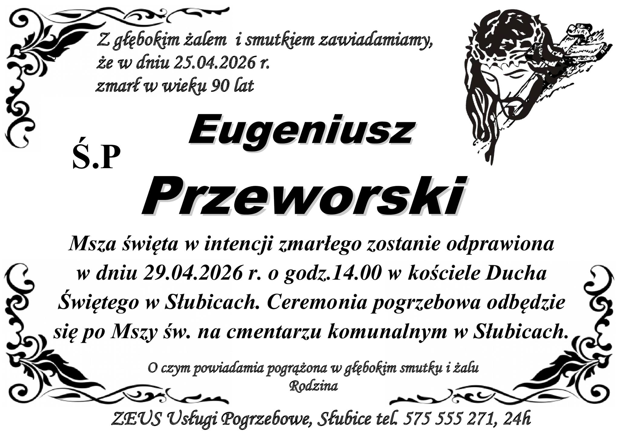 Nie żyje Eugeniusz Przeworski, nauczyciel, radny, społecznik