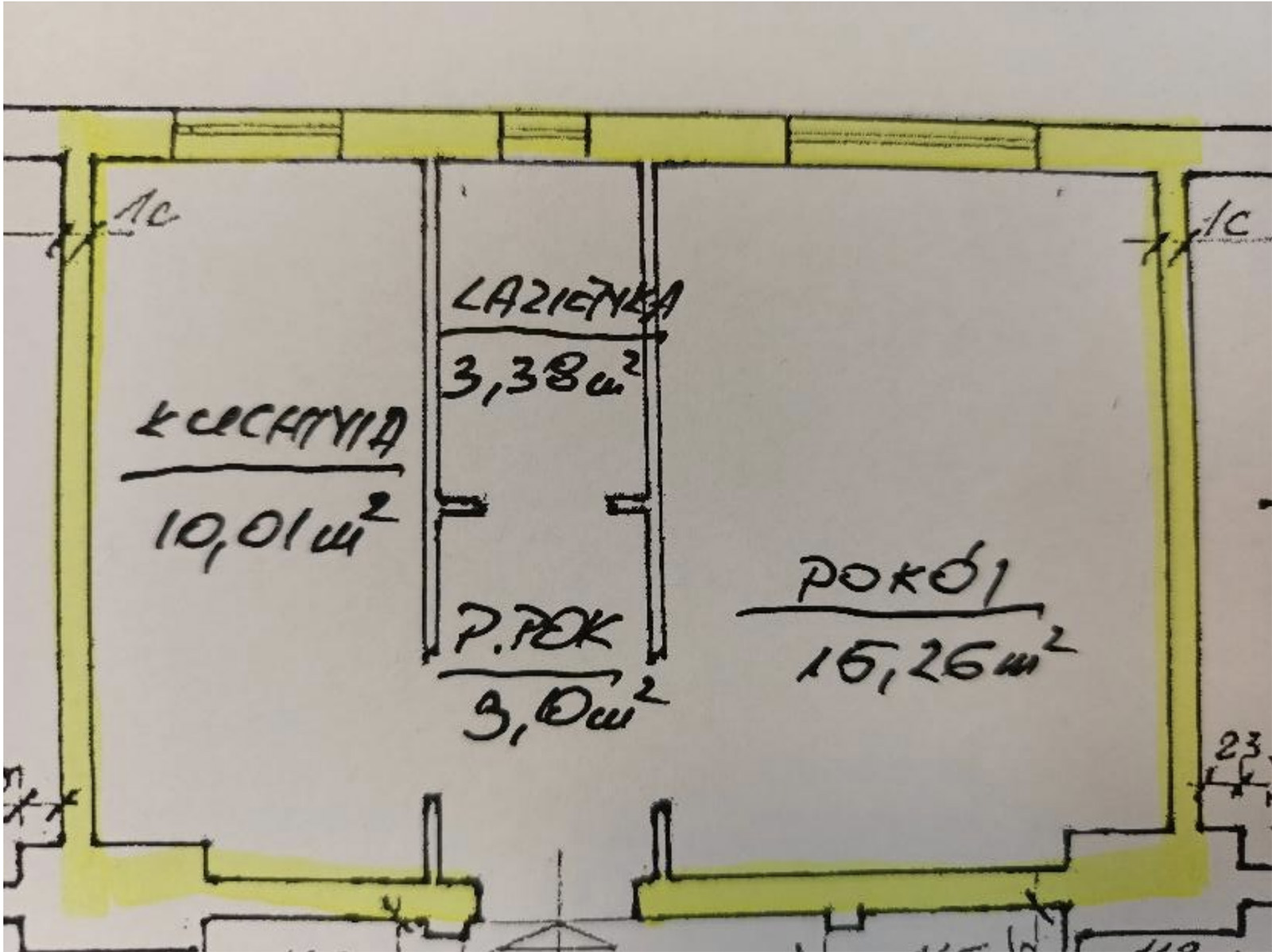 Plan jednego z lokali dostępnych w programie „Mieszkanie za remont”