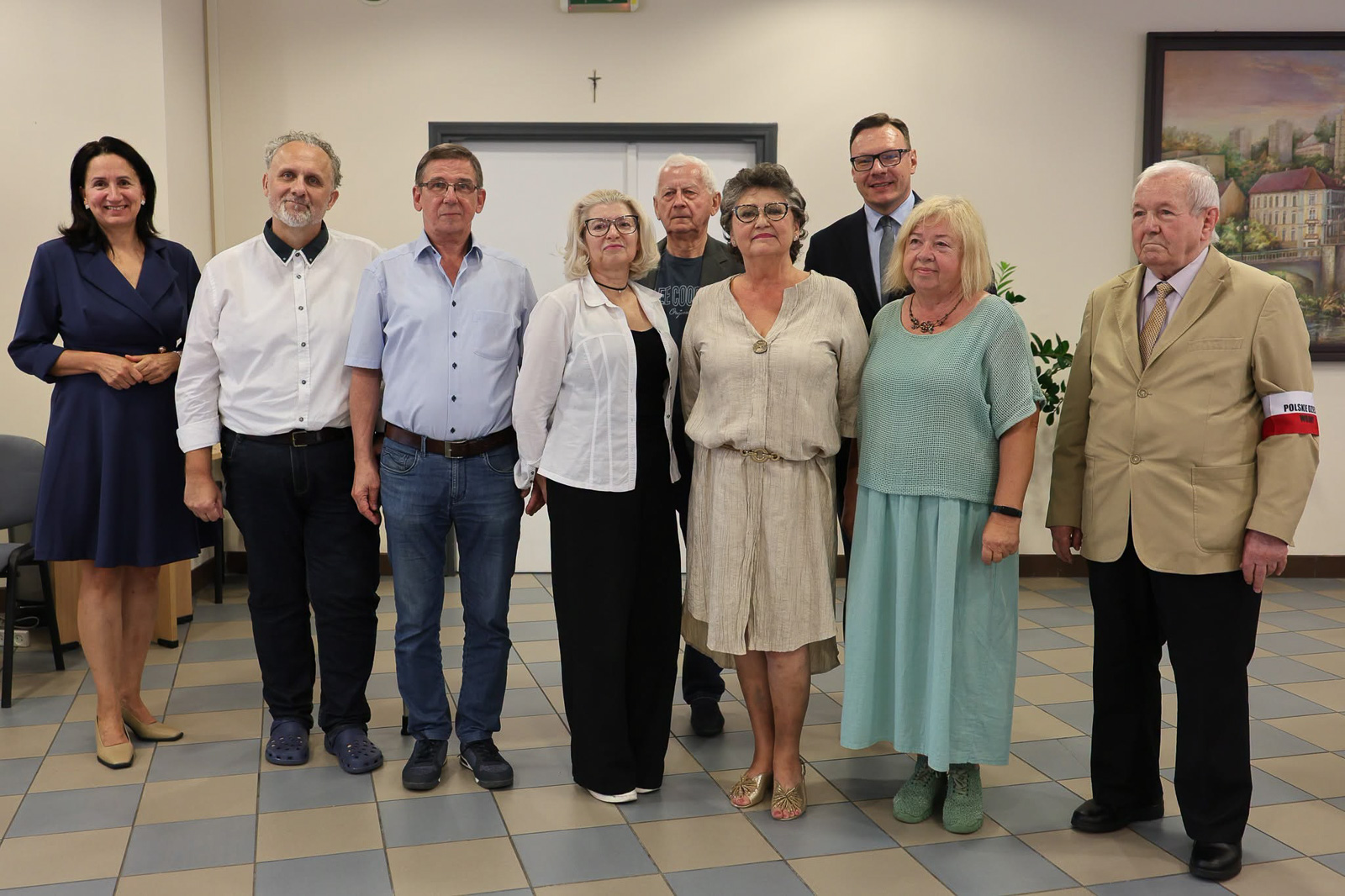 Rada Seniorów Gminy Słubice razem z zastępcą burmistrzyni Adamem Szulczewskim oraz rzeczniczką Katarzyną Pazurkiewicz