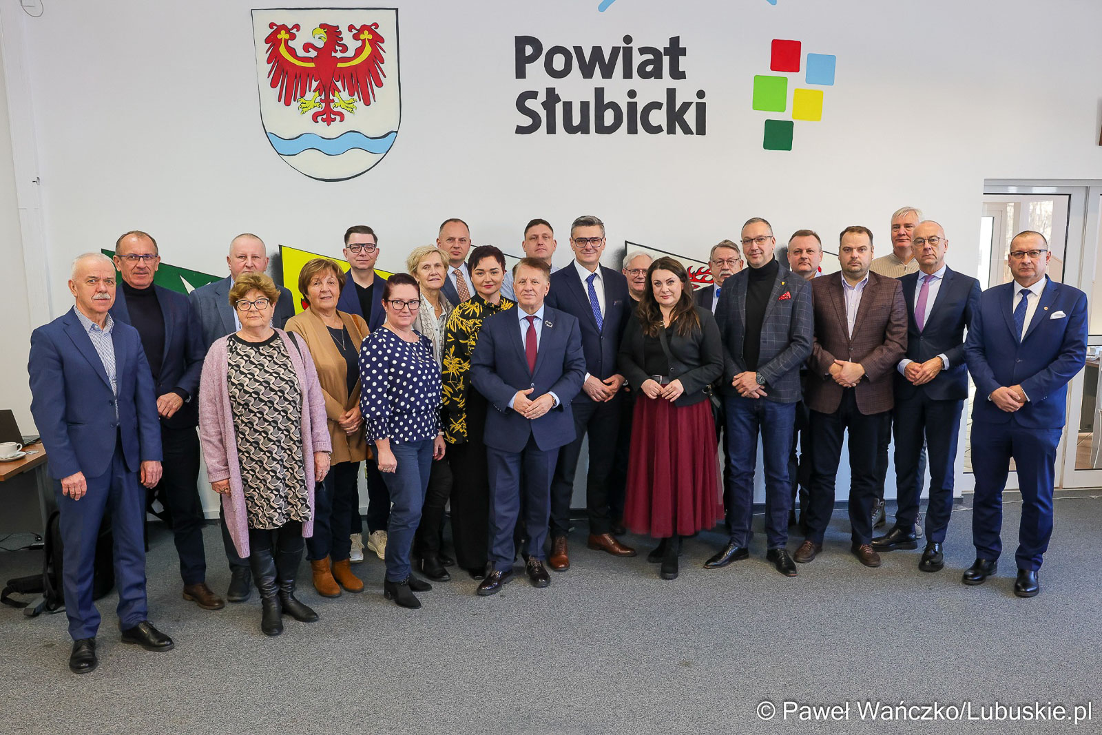 W Starostwie Powiatowym w Słubicach odbyło się spotkanie z marszałkiem województwa lubuskiego Sebastianem Ciemnoczołowskim