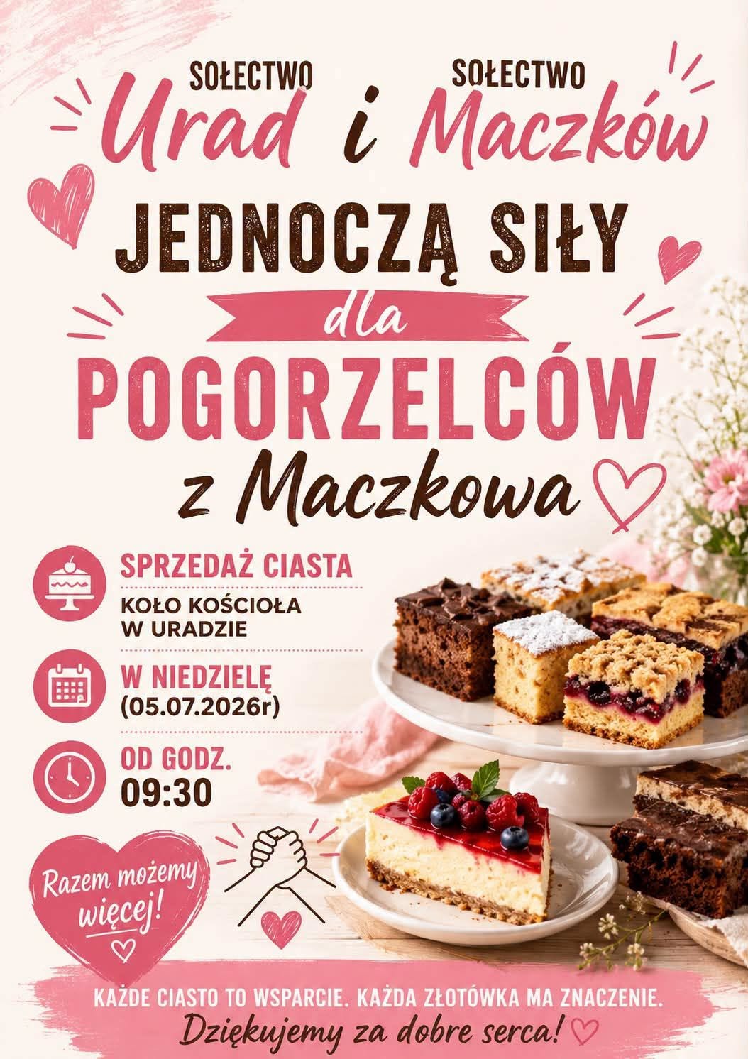 zbiorka dla pogorzelcow z maczkowa