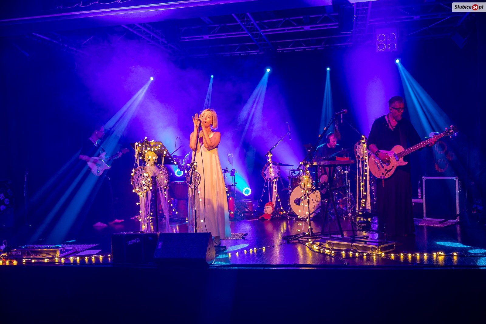 Zespół Trupięgi podczas występu w Słubicach