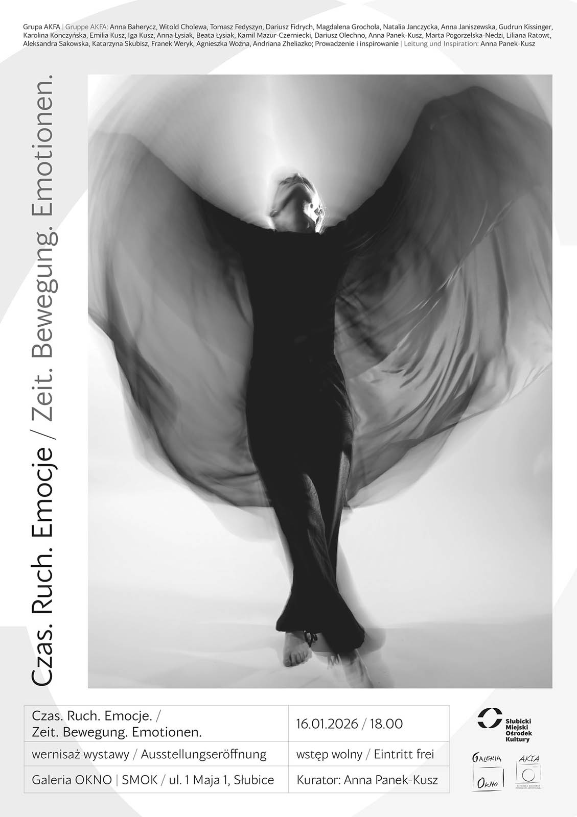 AKFA zaprasza na wernisaż wystawy Czas. Ruch. Emocje