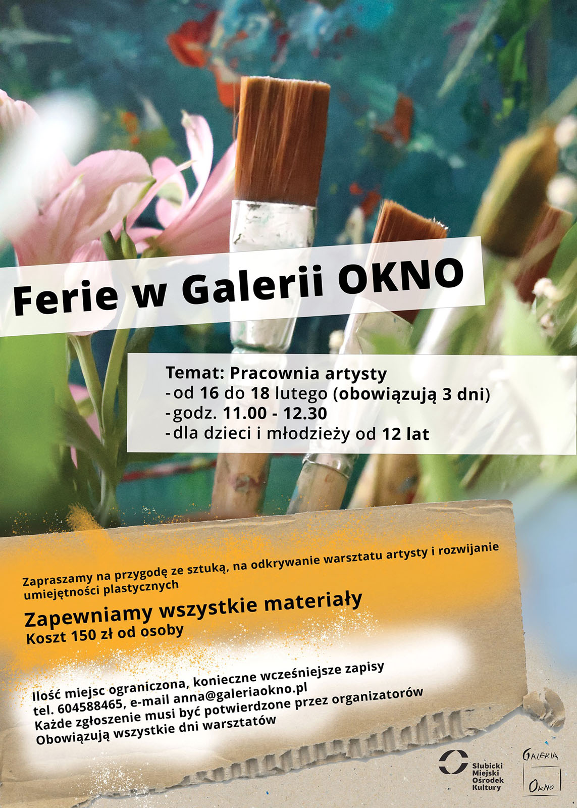Galeria OKNO zaprasza na ferie w pracowni artysty