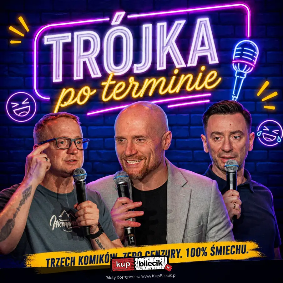 Stand-up wraca do Prowincji. „Trójka po terminie” wystąpi w Słubicach