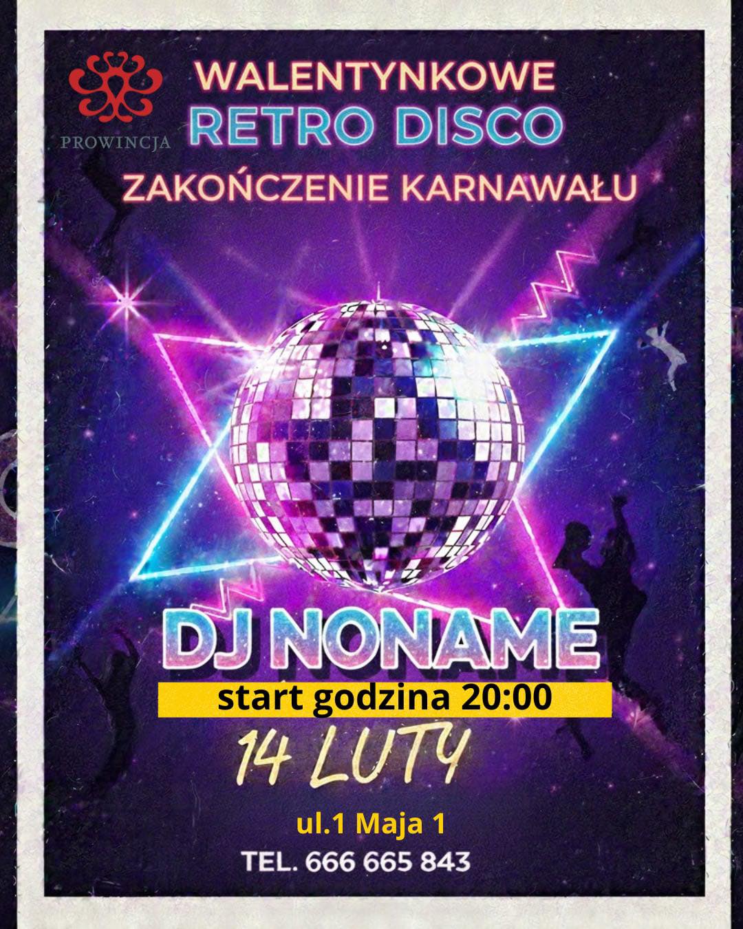 Klub Prowincja organizuje walentynkowe retro disco