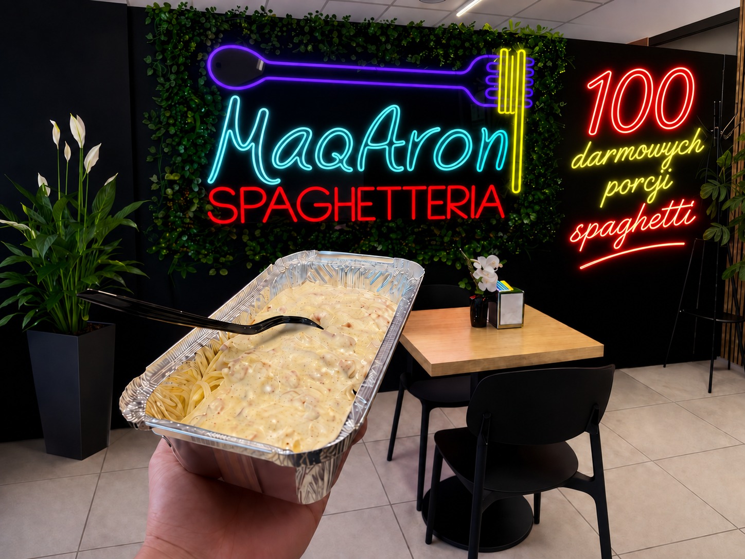 MaQAron Spaghetteria rozdaje darmowe porcje