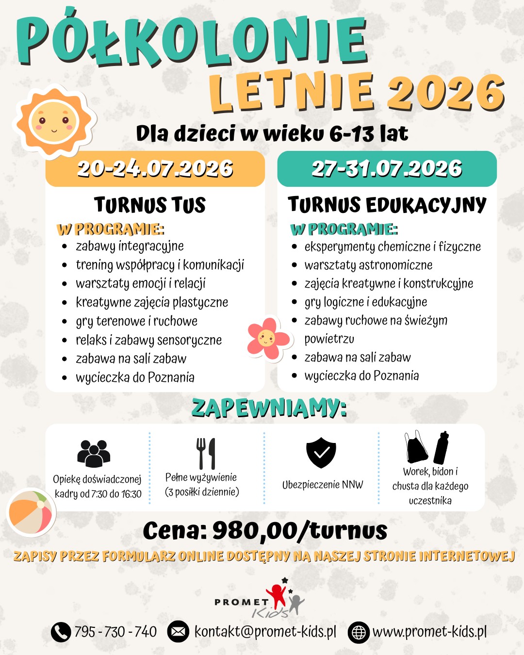 Fundacja Promet Kids zaprasza na półkolonie letnie 2026