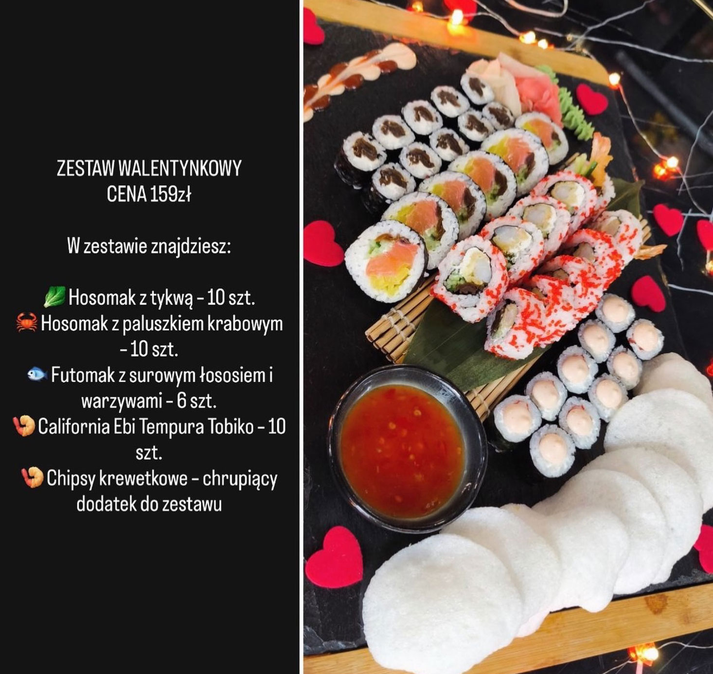 sushi gyoko walentynki