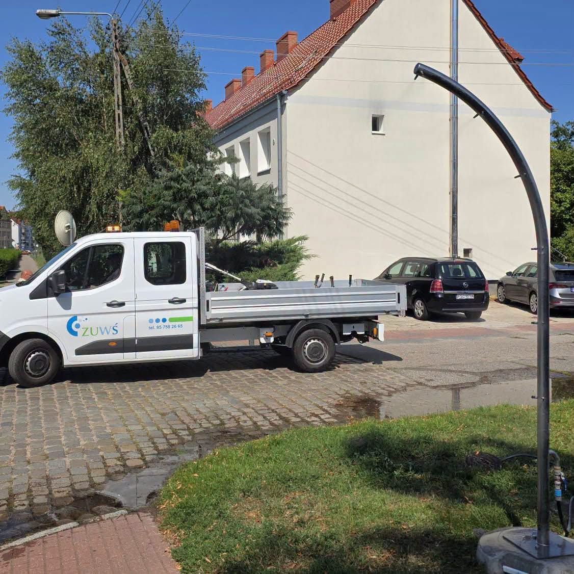 W Słubicach stanął nowy słupek zraszający