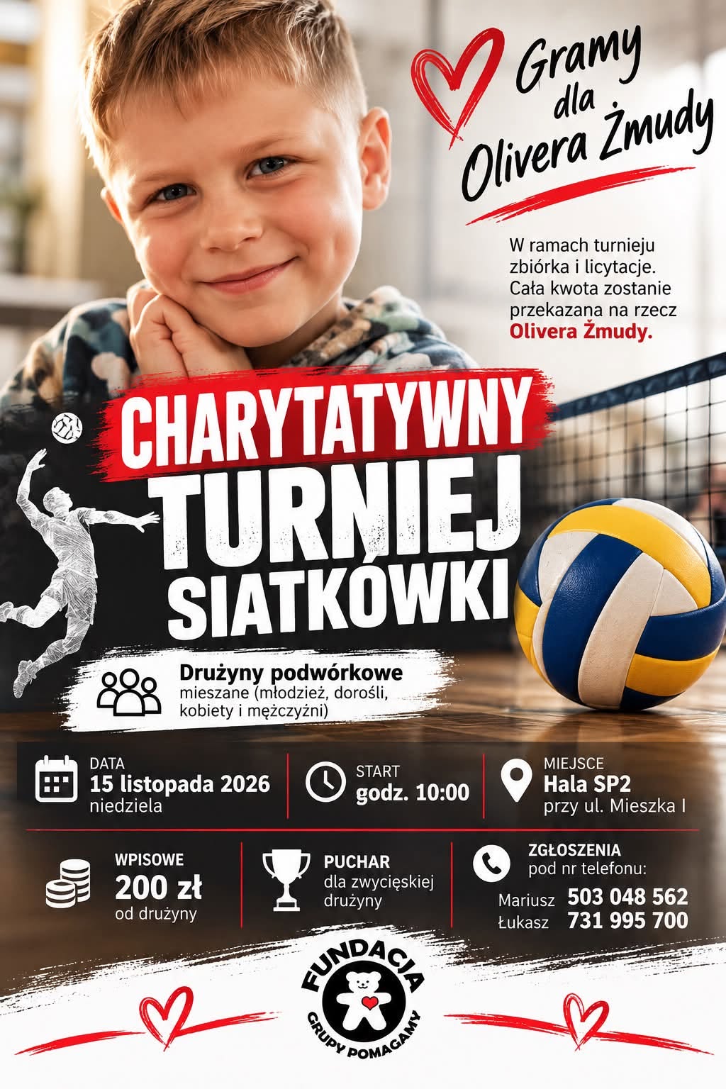charytatywny turniej siatkowki