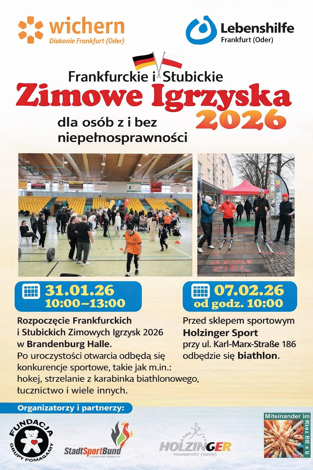 Frankfurckie i Słubickie Zimowe Igrzyska 2026